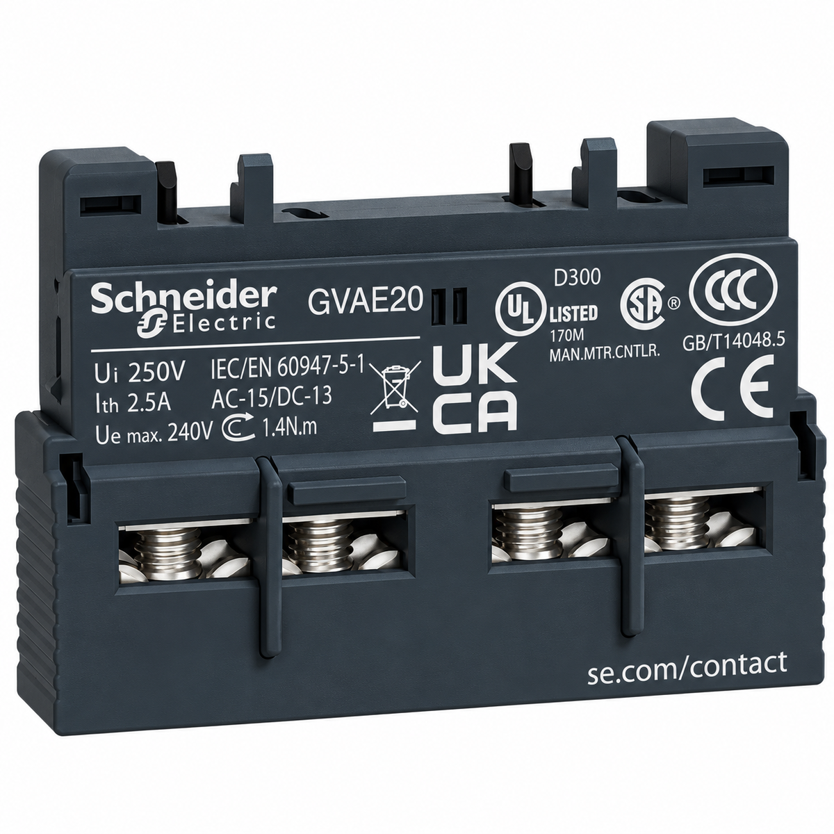 GVAE20 auxiliary contact block