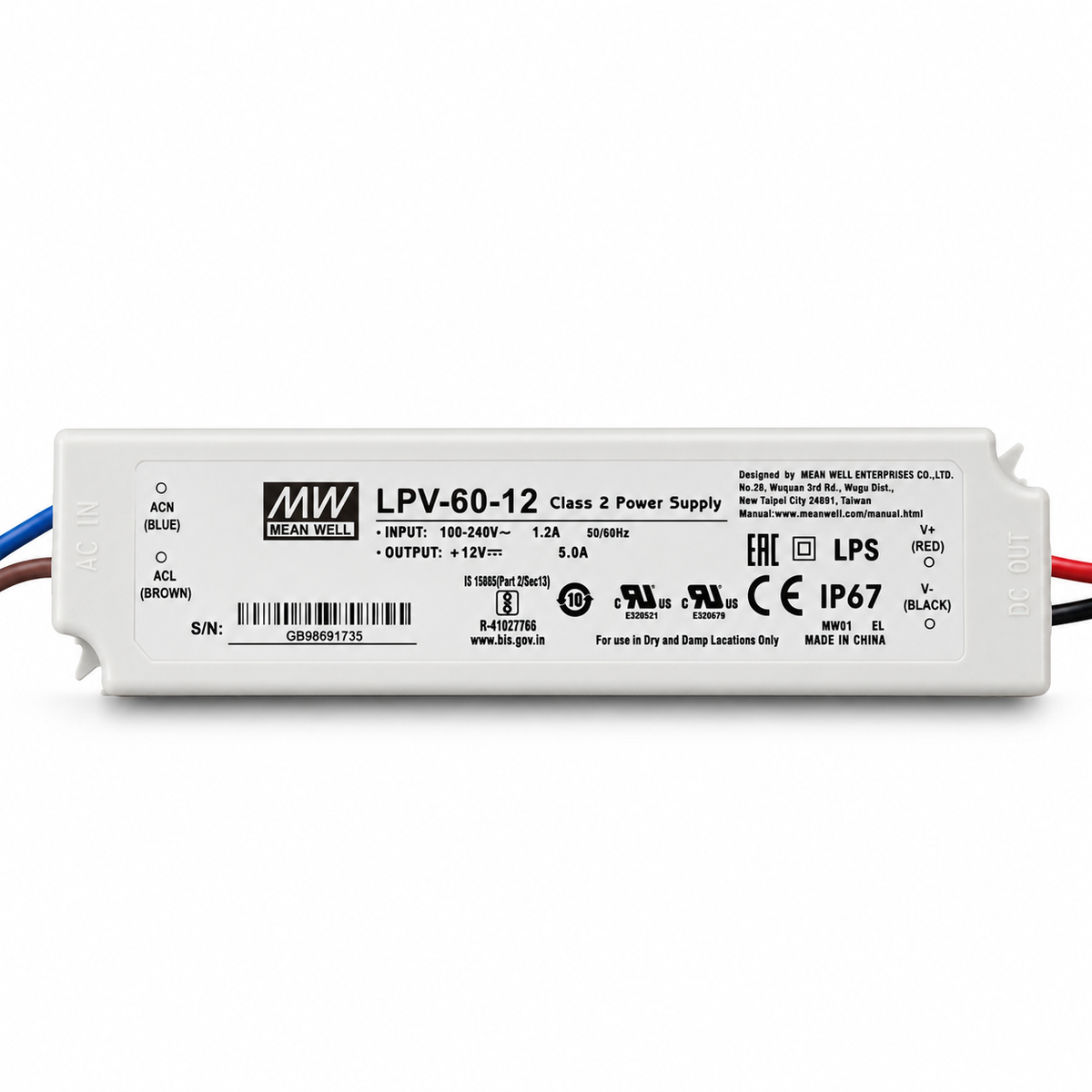 MEAN WELL LPV-60-12