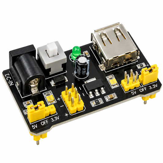 3.3V 5V Breadboard Power Supply Module for MB102 Solderless Breadboard
