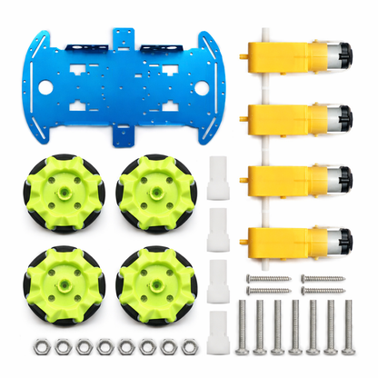 4-Wheel Aluminium Robotic Car Chassis Kit