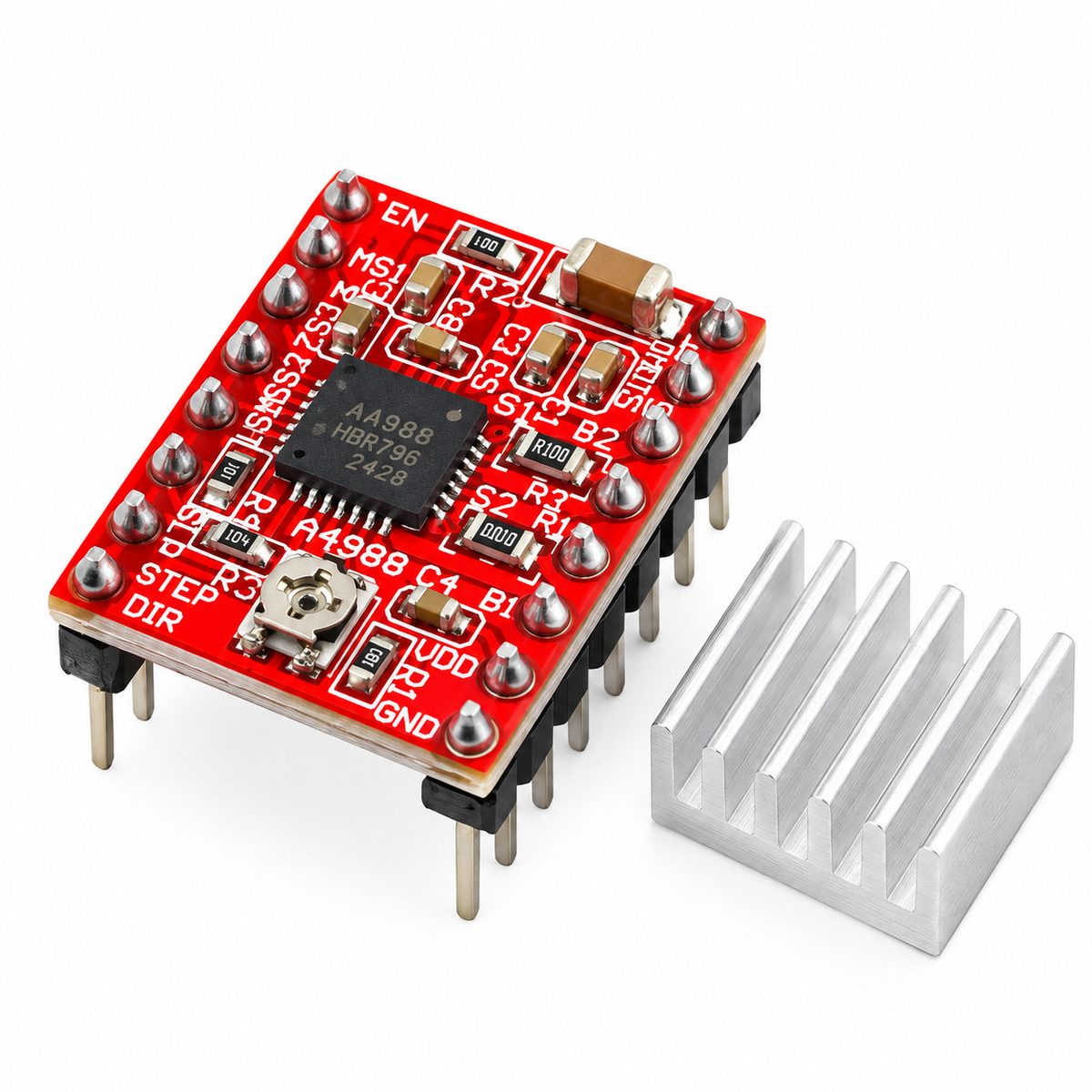 Stepper Motor Driver A4988 with Heatsink