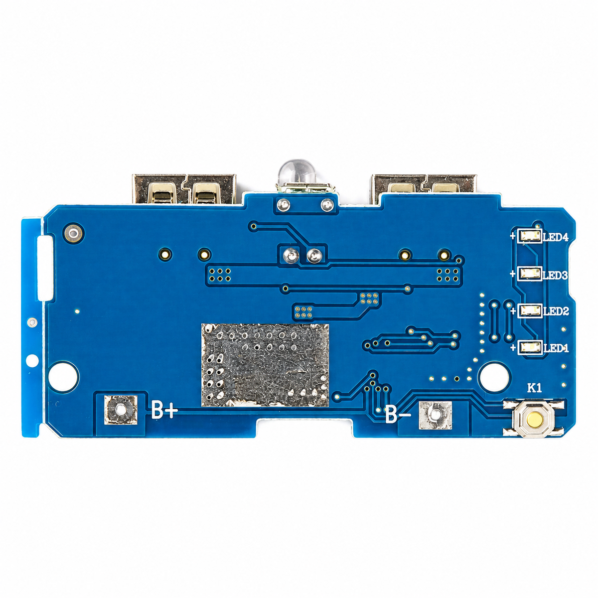 Dual Micro USB 3.7V to 5V 2A Power Bank Charging and Boost Converter Module