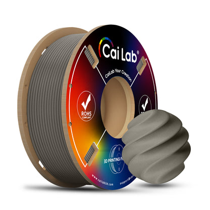 PETG-CF  Carbon Fiber Reinforced 3D Printer Filament – Gray, 1.75mm, 200g