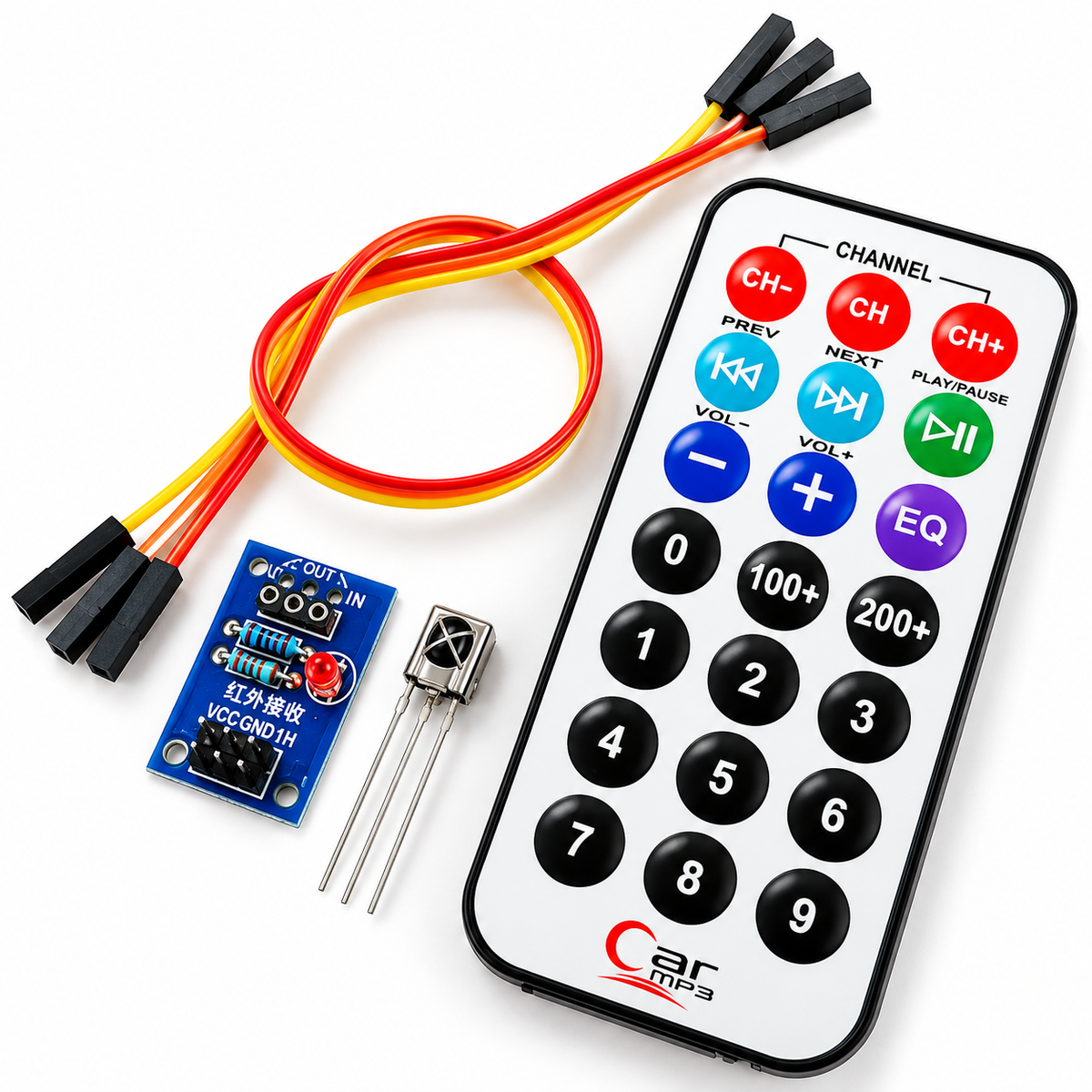 Microcontroller Infrared Remote Control Module with HX1838 Receiver