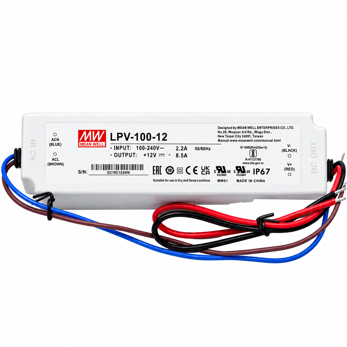 MEAN WELL LPV-100-12