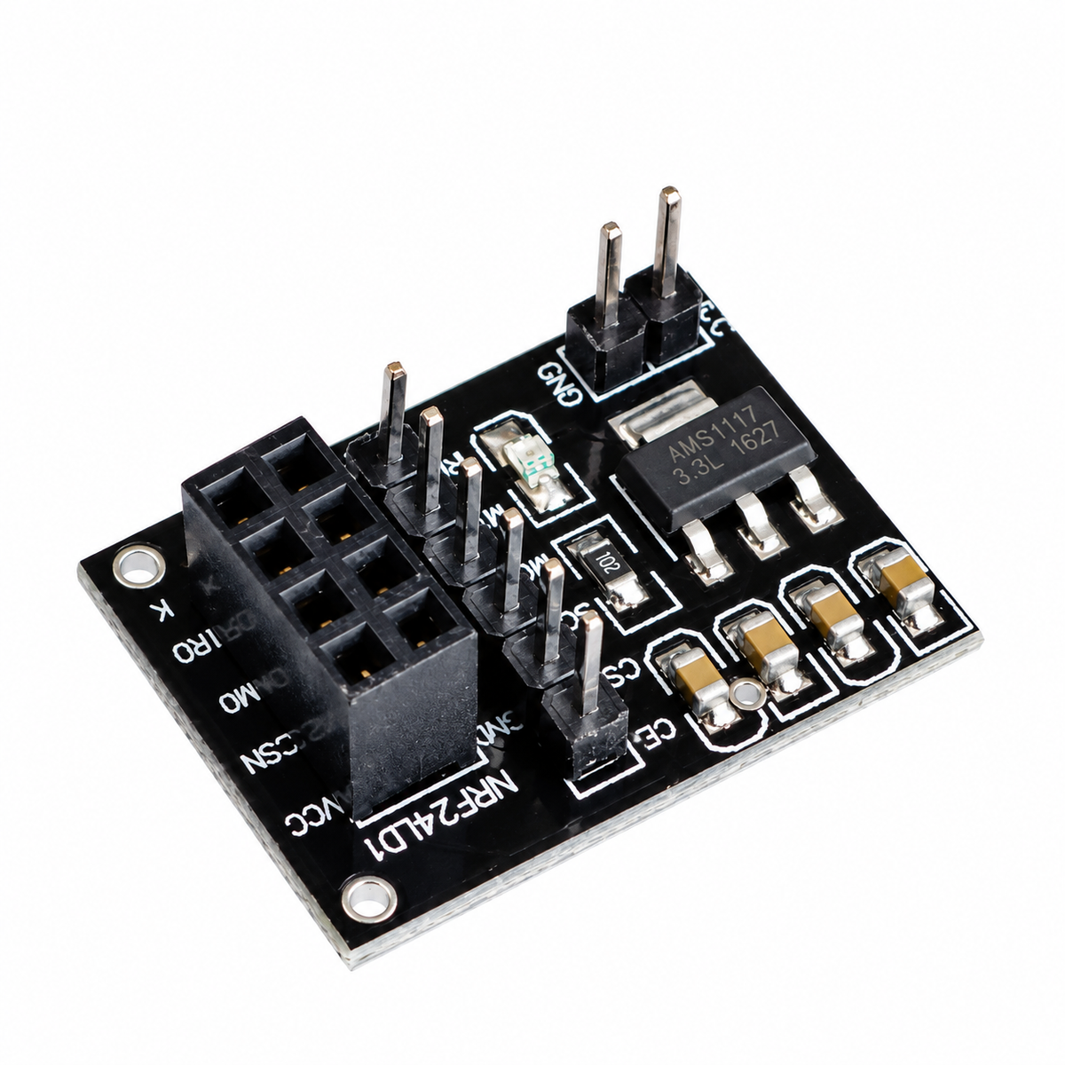 Socket Adapter Board for 8-Pin NRF24L01