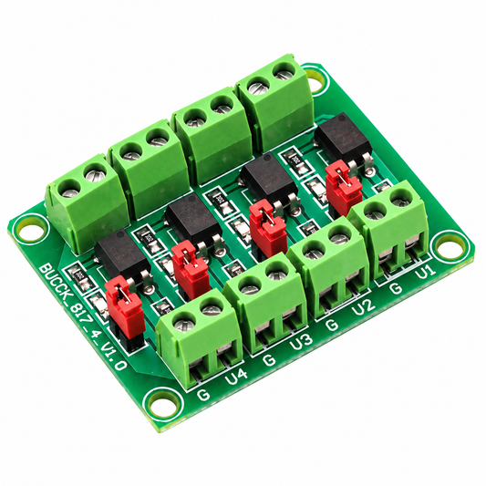 4-Channel PC817 Optocoupler Voltage Isolation Module