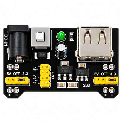3.3V 5V Breadboard Power Supply Module for MB102 Solderless Breadboard