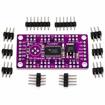 CJMCU TLC5947 12-Bit 24-Channel PWM LED Driver Module