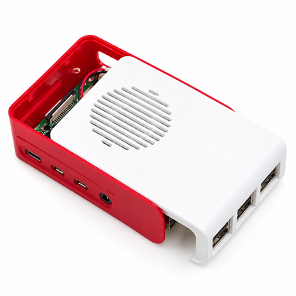 Raspberry Pi 4 Case Red/White