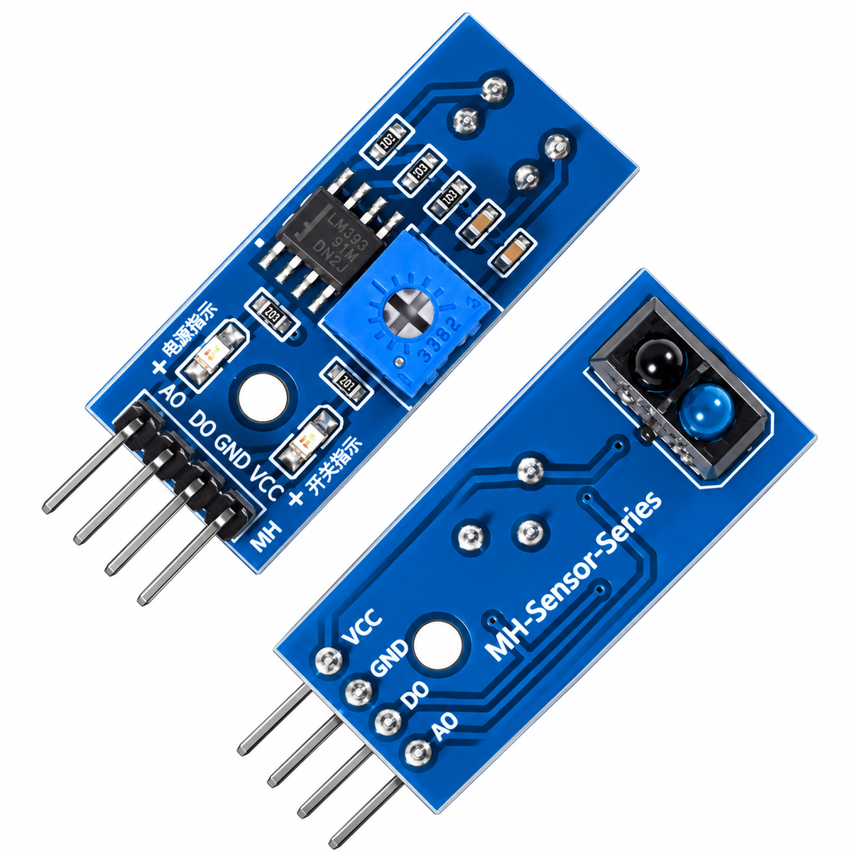 TCRT5000 is an infrared reflective optical sensor
