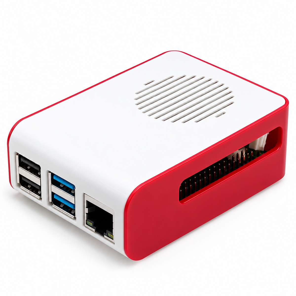 Raspberry Pi 4 Case Red/White