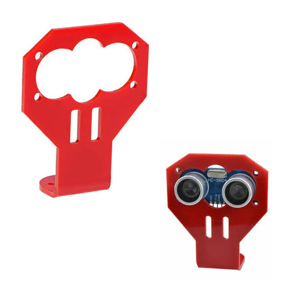 Red Fixed Mounting Bracket for HC-SR04 Ultrasonic Sensor