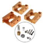 DIY 3D printer accessories MK8 extruded aluminum block with tip without tip, forward and reverse