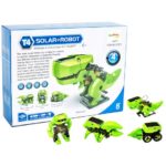 Robot DIY Kit 4 in 1 Assemble Solar Power Educational Toy Dinosaur