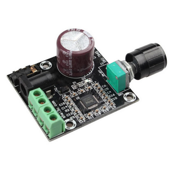 PAM8610 Dual Channel DC 12V HD Pure Digital Audio Stereo Amplifier Board Class D 15W x 2 High Power Amplifier Module