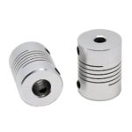 5mm x 8mm Aluminum Flexible Shaft Coupling OD19mm x L25mm CNC Stepper Motor Coupler Connector