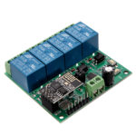DC5V ESP8266 FOUR CHANNEL WIFI RELAY IOT SMART HOME PHONE APP REMOTE CONTROL SWITCH