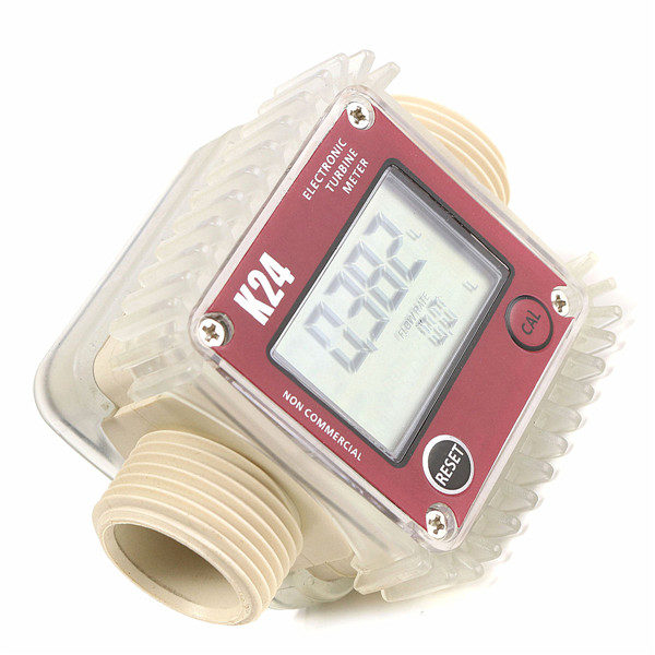 Red K24 Turbine Digital Diesel Fuel Flow Meter For Chemicals Water - Image 4