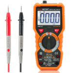PEAKMETER Digital Multimeter PM18C with True RMS AC/DC Voltage Resistance Capacitance Frequency Temperature NCV Tester
