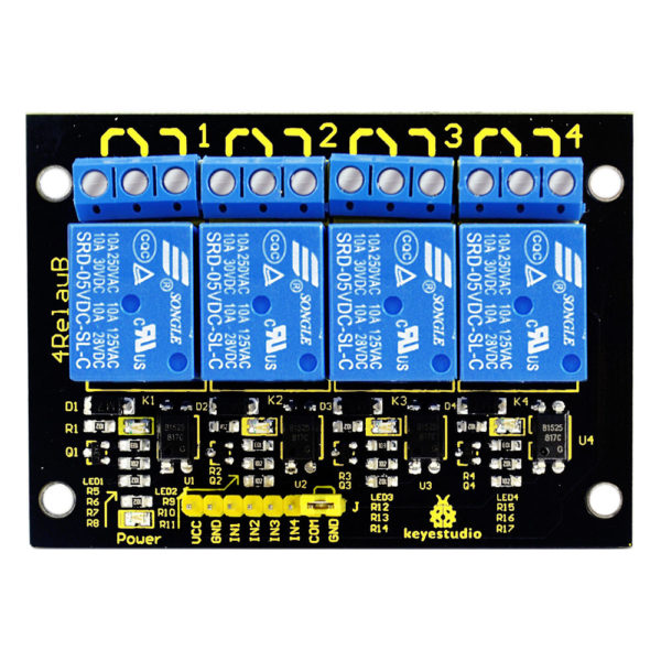 Keyestudio 4 Channel 5V Relay Module for Arduino - Image 3