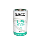 SAFT-LS33600 3.6V Lithium Thionyl Chloride D Battery
