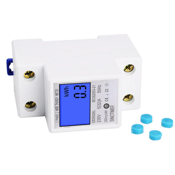 DDS528L LCD Digital Display Energy Meter 230V AC 50Hz Single Phase Backlit Display Wattmeter Power Consumption Energy kWh Electricity Meter - Image 5