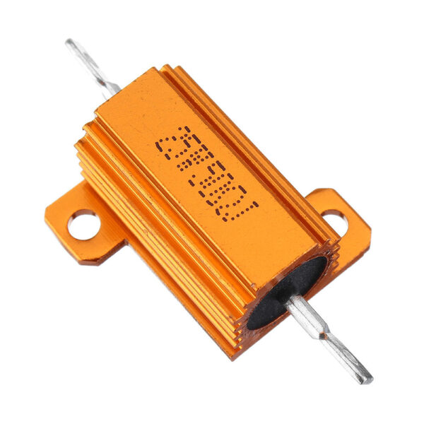 RX24 25W 50R 50RJ Metal Aluminum Case High Power Resistor Golden Metal Shell Case Heatsink Resistance Resistor - Image 2