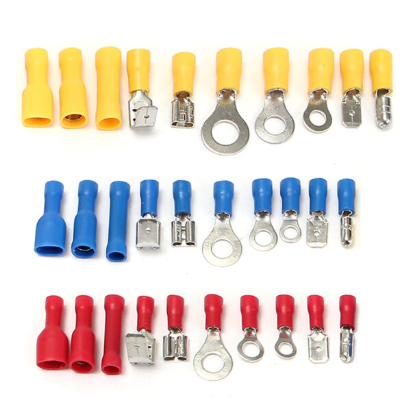 EC09 480Pcs Insulated Electrical Wire Connector Terminal Crimp Connectors Kit Box - Image 2