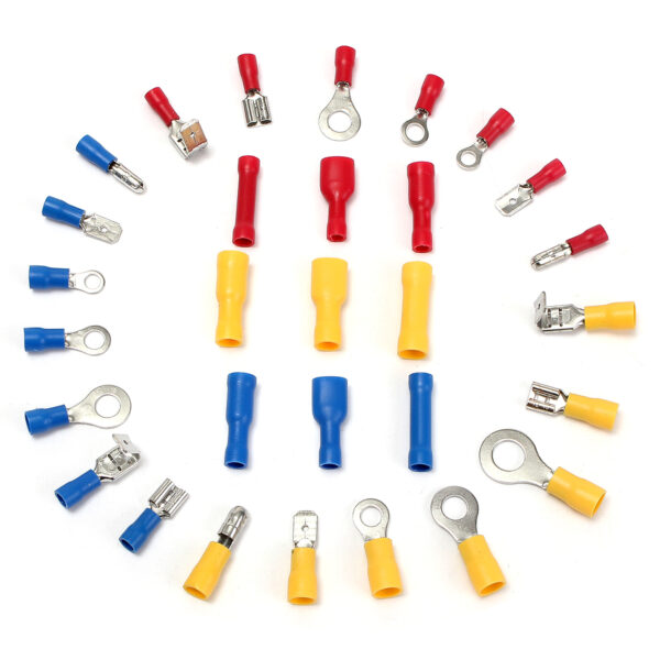 EC09 480Pcs Insulated Electrical Wire Connector Terminal Crimp Connectors Kit Box - Image 3