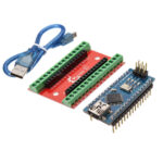 NANO IO Shield Expansion Board + Nano V3 Improved Version With Cable  for Arduino