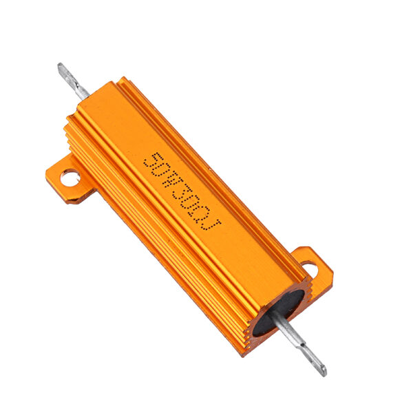 RX24 50W 30R 30RJ Metal Aluminum Case High Power Resistor Golden Metal Shell Case Heatsink Resistance Resistor - Image 2