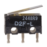D2F-L Omron Snap Action Switch (N.O.-N.C.) Single Pole Double Throw Hinge Lever PC Pins 3 Amp 125vac 30 Volt 0.78n Screw Mount Through Hole