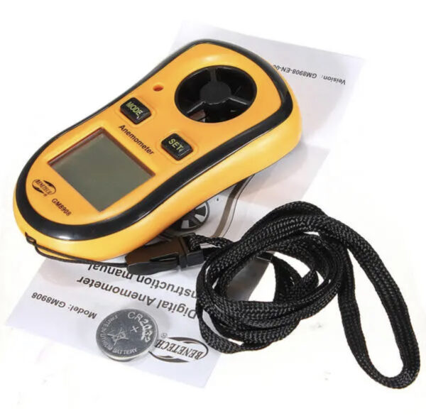 GM8908 Digital Pocket Wind Speed Gauge Meter Anemometer Thermometer - Image 4