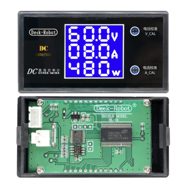 Digital DC 0-100V 0-10A 250W Tester DC7-12V LCD Digital Display Voltage Current Power Meter Voltmeter Ammeter Amp Detector for Arduino - Image 3