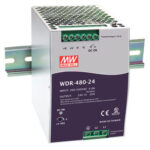 WDR-480-24 MEAN WELL 480 Watt 24VDC 20A 180-550VAC DIN Rail Switching Power Supply Single Output