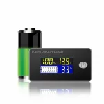 JS-C35 Li-ion Lifepo4 Lead acid Battery Capacity Indicator 12V 24V 36V 48V 60V 72V Display LCD Voltmeter Temperature Meter Teste