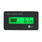 12V/24V/36V/48V 8-70V LCD Acid Lead Lithium Battery Capacity Indicator Digital Voltmeter