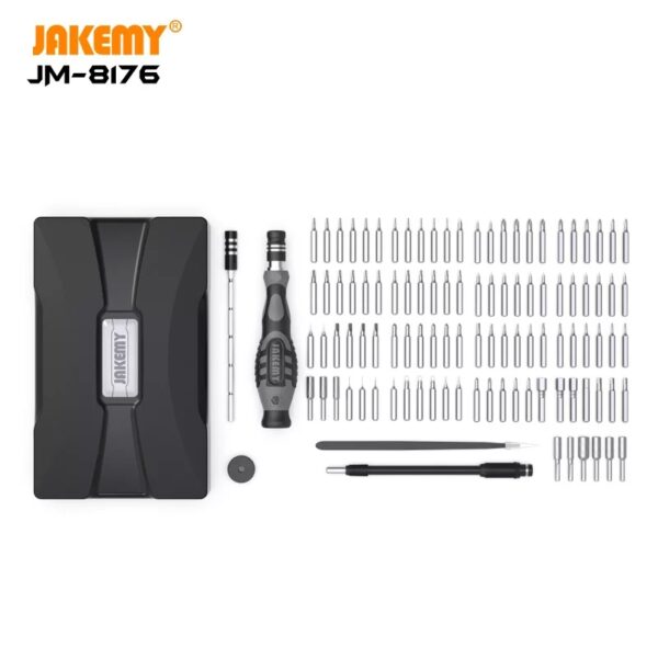 JAKEMY JM-8177 Precision Screwdriver Set Magnetic Bits Aluminum Alloy Handle Screw Driver - Image 2