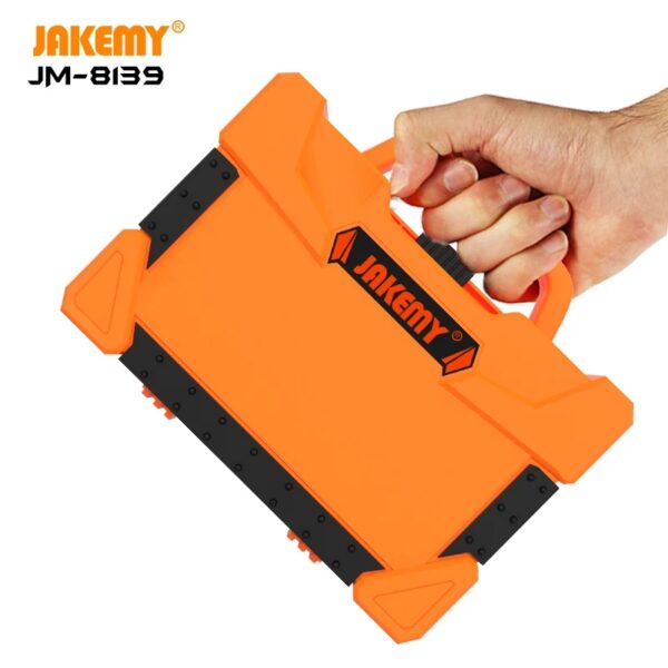 JAKEMY JM-8139 Multi-functional CR-V Driver Household Hand Tool Screwdriver Tool Box Set for Electronic DIY Repair - Image 4