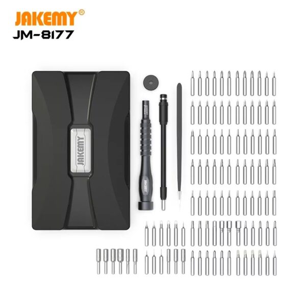 JAKEMY JM-8177 Precision Screwdriver Set Magnetic Bits Aluminum Alloy Handle Screw Driver