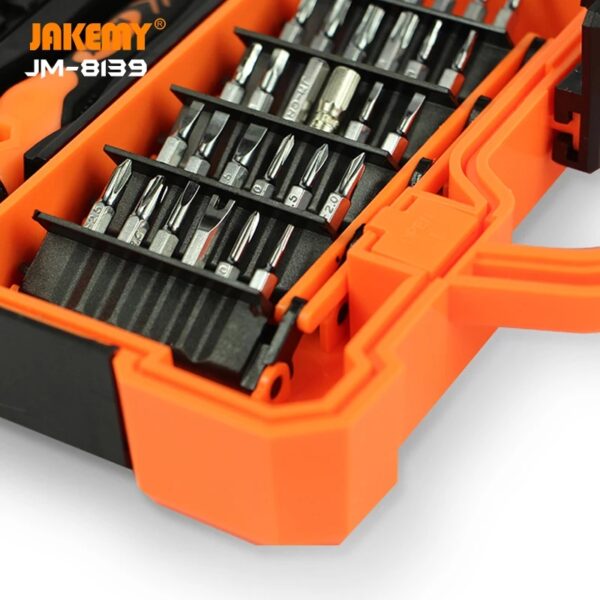 JAKEMY JM-8139 Multi-functional CR-V Driver Household Hand Tool Screwdriver Tool Box Set for Electronic DIY Repair - Image 2