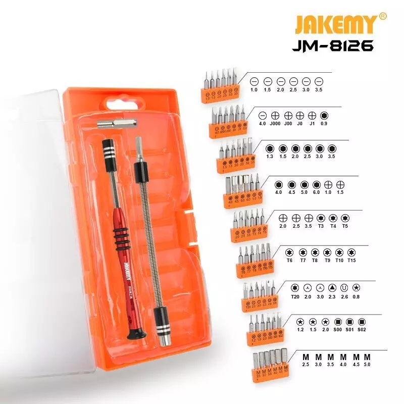 JAKEMY JM-8126 58 in 1 Professional kit Multifunctional precision .