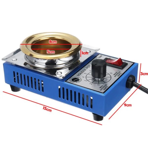 ST-21C 220V 150W Solder Pot Soldering Desoldering Bath 50mm 200-450℃ Adjustable Stainless Steel Soldering Melting Stove Tin Pot - Image 4