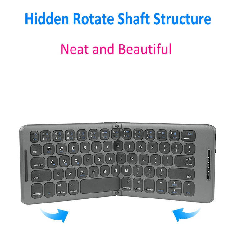 Fold Folding Foldable Wireless Bluetooth 5.1 Keyboard Type C for Windows Android ios for ipad computer tablet pc phone keyboard - Image 3