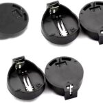 CR2032 CR2025 CR2016 Coin Cell Battery Holder Case Black